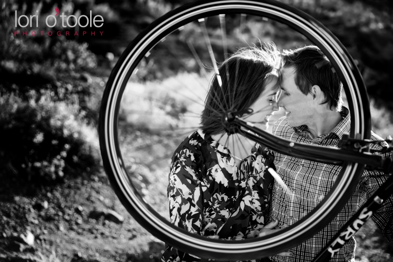 tucson biking engagement, Lori OToole Photography