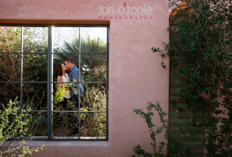 Tohono Chul engagement, Tucson engagement photo, Lori OToole Photography, Jen and Travis