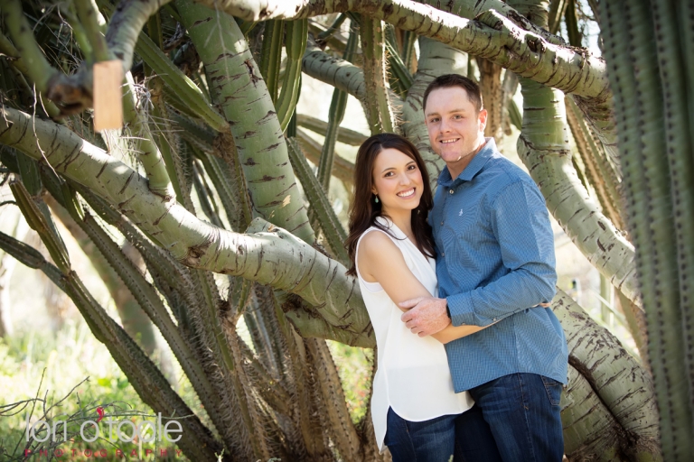 Tohono Chul engagement, Tucson engagement photo, Lori OToole Photography, Jen and Travis