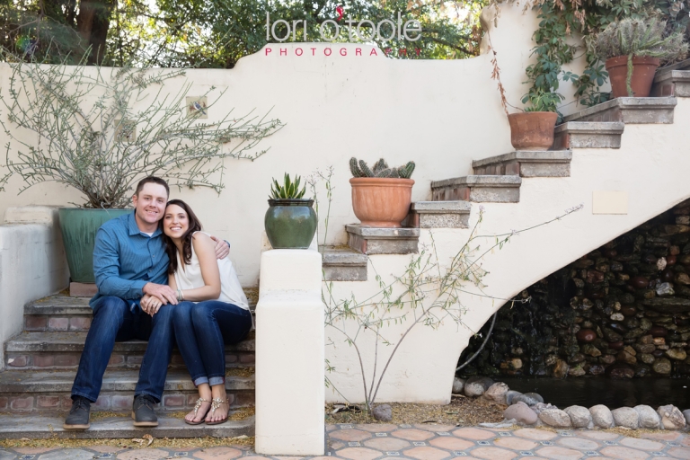 Tohono Chul engagement, Tucson engagement photo, Lori OToole Photography, Jen and Travis