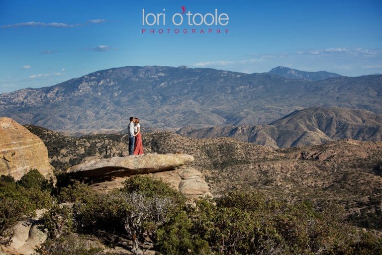 Mount Lemmon engagement photos; Lori OToole Photography; Tucson Wedding Photographers