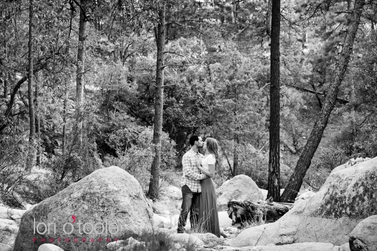 Mount Lemmon engagement photos; Lori OToole Photography; Tucson Wedding Photographers