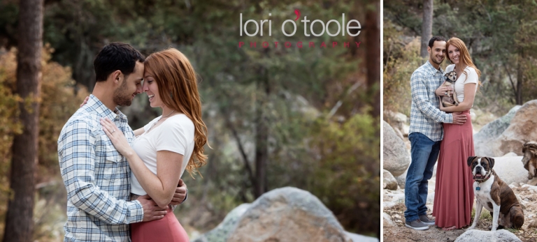 Mount Lemmon engagement photos; Lori OToole Photography; Tucson Wedding Photographers