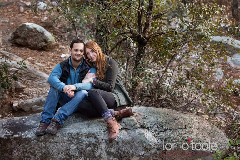 Mount Lemmon engagement photos; Lori OToole Photography; Tucson Wedding Photographers