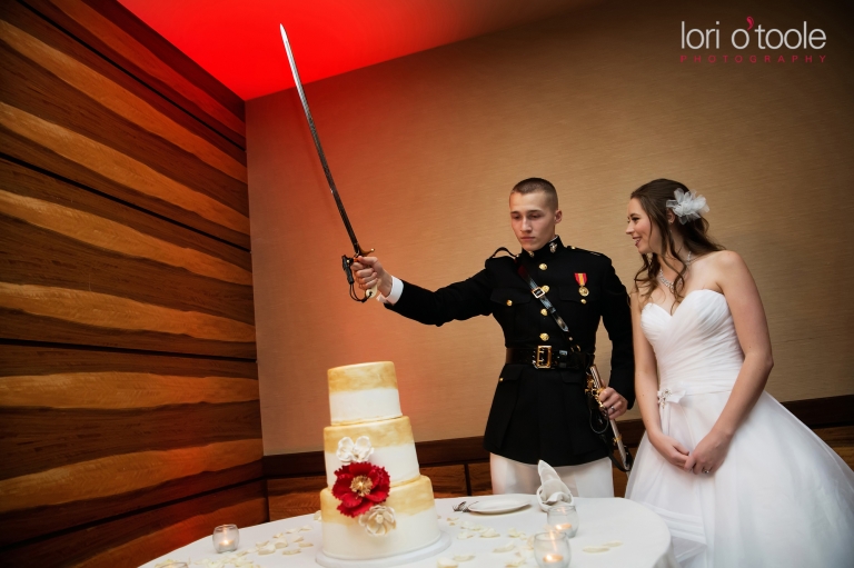 Westin LaPaloma wedding, cake cutting, Lori OToole Photography