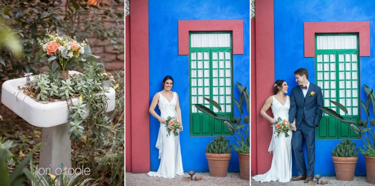 Tucson Botanical Gardens wedding; Borderlands Brew Pub wedding; Lori OToole Photography