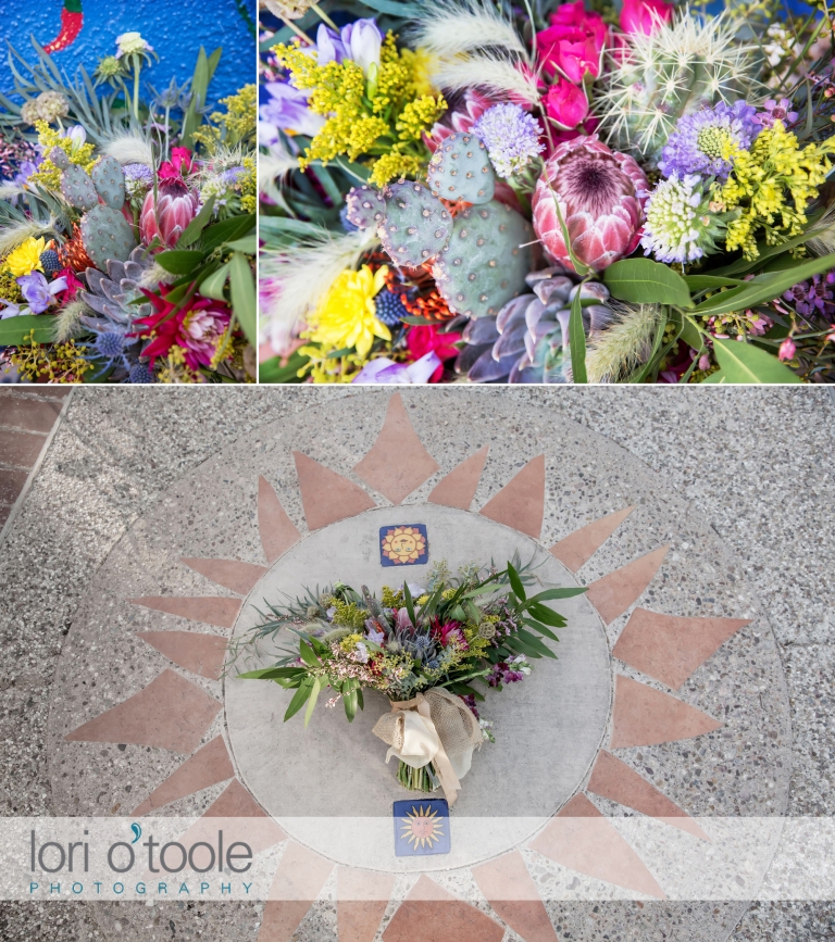 Hacienda Del Sol Wedding; Lori OToole Photography; colorful desert wedding