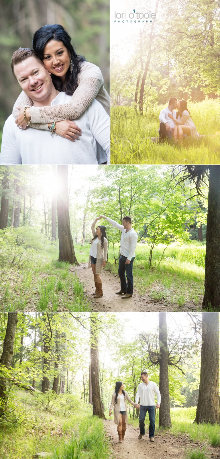 mt lemmon engagement photos; Lori OToole Photography; Arizona forest