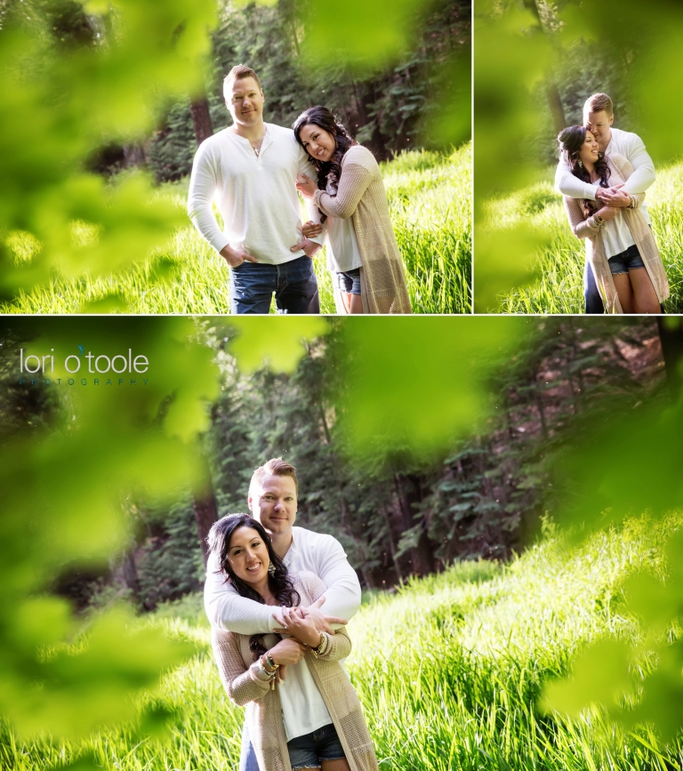 mt lemmon engagement photos; Lori OToole Photography; Arizona forest