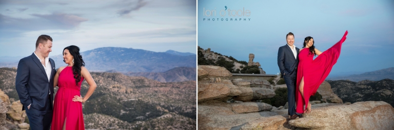 mt lemmon engagement photos; Lori OToole Photography; Arizona sunsets