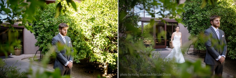 Ritz Carlton Dove Mountain wedding; Lori OToole Photography; Arizona elegant wedding;; first look