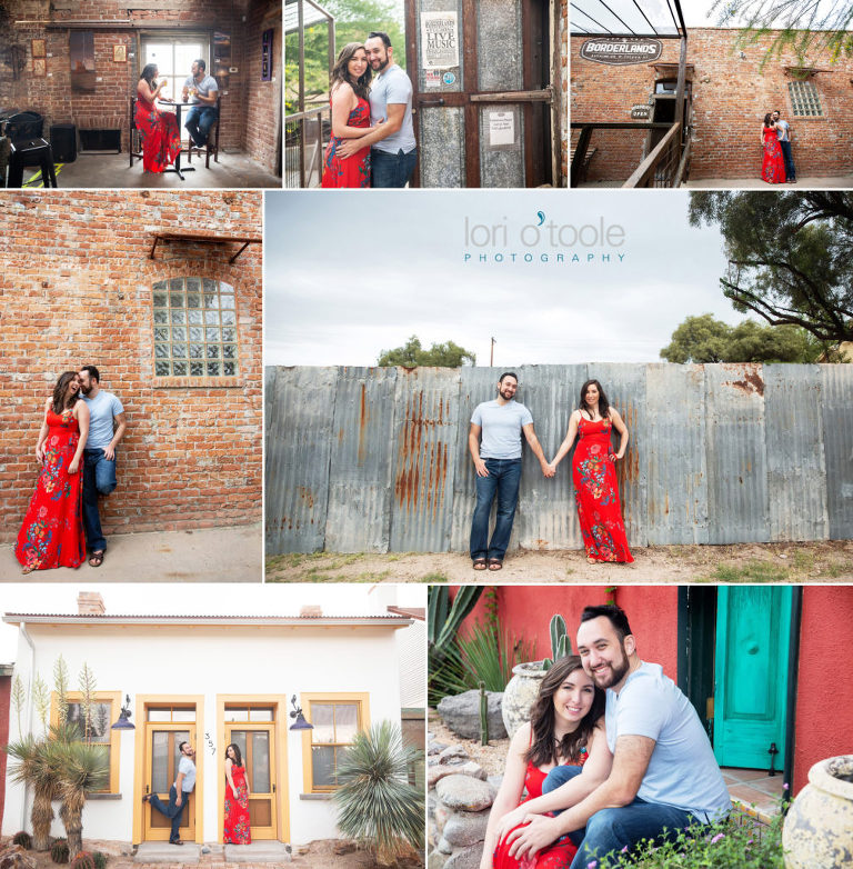 Barrio Tucson engagement; engagement photographer Tucson; Lori OToole Photography; Borderland Brewery Tucson
