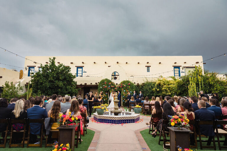 Tucson wedding; Colorful wedding at Hacienda Del Sol; Lori OToole Photography